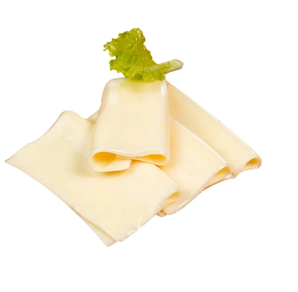 Plasterki sera na białym tle — Zdjęcie stockowe