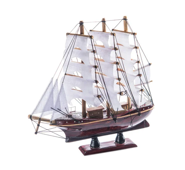 Isolated model sailboat ship — Stock Photo, Image