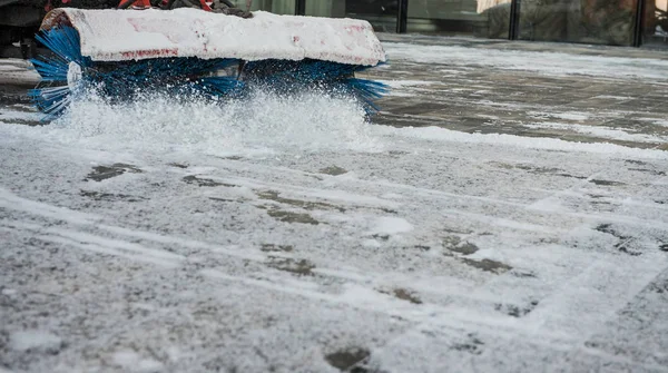 Sneeuw schoon machine — Stockfoto