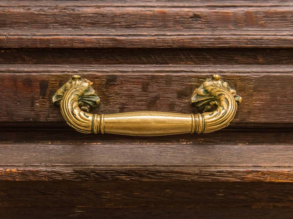 Antique old gothic door handle — Stock Photo, Image