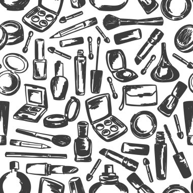 Serbest çizim kozmetik seamless modeli