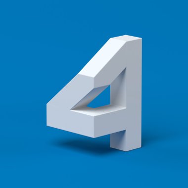 İzometrik yazı tipi sayısı 4 3d