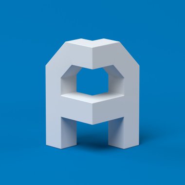 İzometrik font mektup bir 3d oluşturma