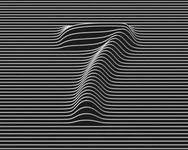 Doğrusal 3d yazı tipi sayısı 7