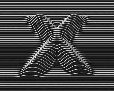 Doğrusal 3d yazı tipi harf X