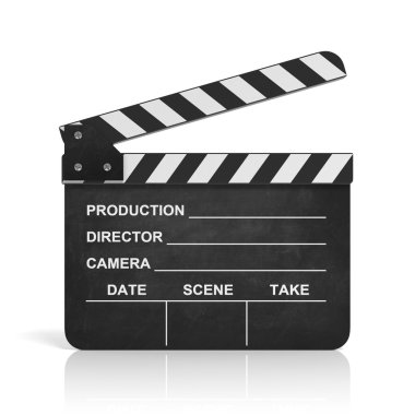 Film clapper 3d çizim
