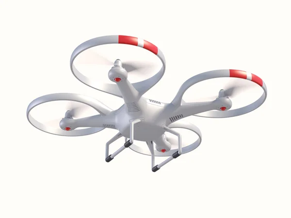 Drone isolato su sfondo bianco — Foto Stock