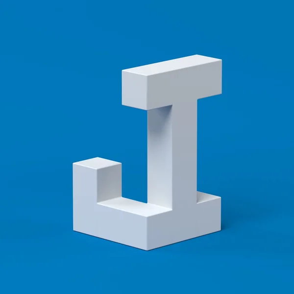 等距字体字母 J 3d 渲染 — 图库照片