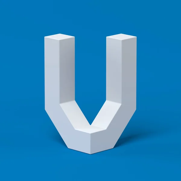 Isometric font letter V 3d rendering — Stock Photo, Image