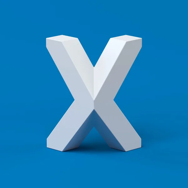 Isométrica letra fonte X 3d renderização — Fotografia de Stock