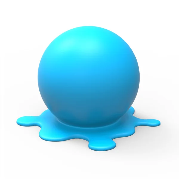 Синій плавлення сфери — стокове фото