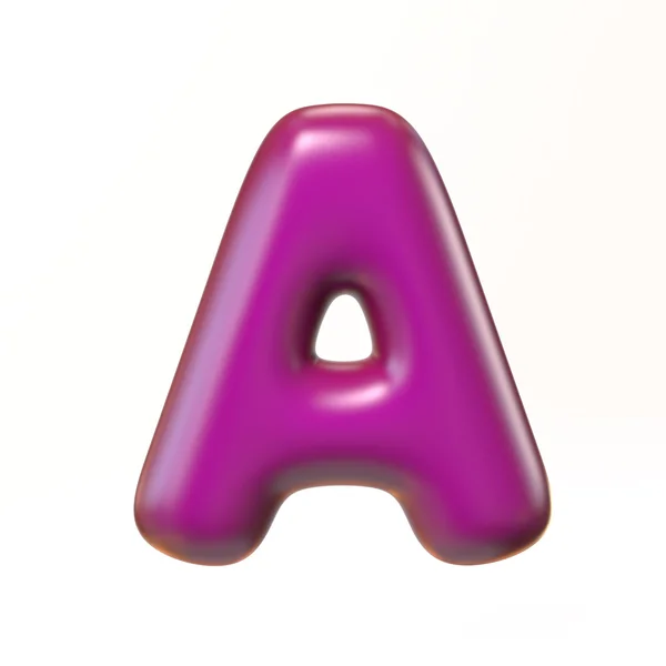 Kabarcıklı 3d yazı tipi harf A — Stok fotoğraf