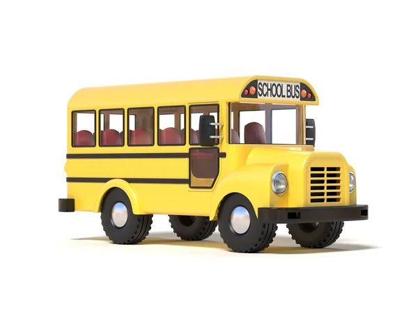 Schoolbus 3D-rendering — Stockfoto
