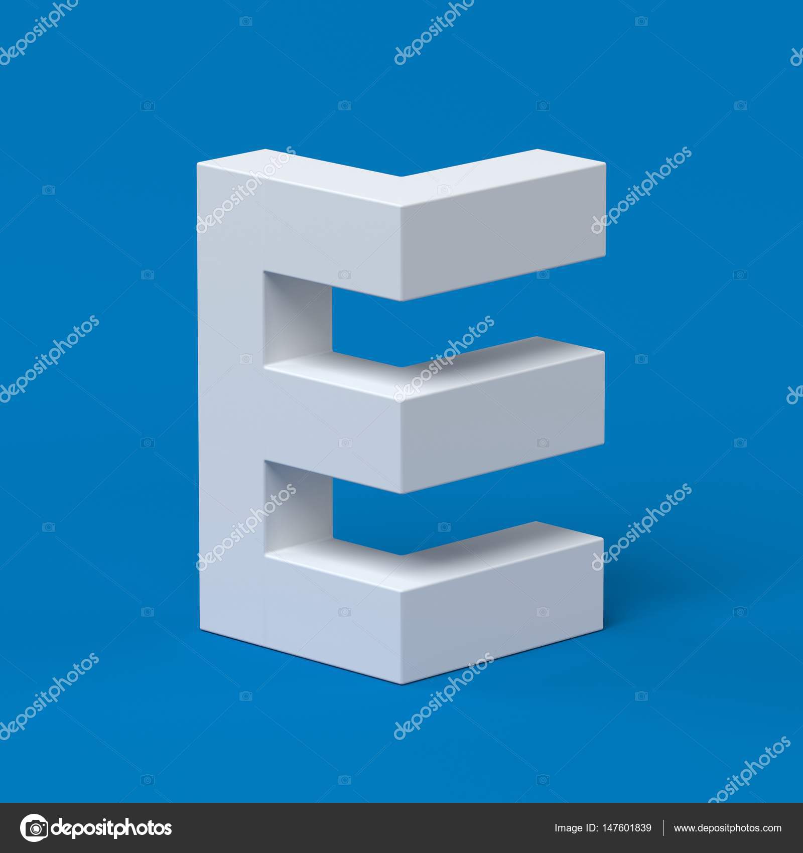 Isometric font letter E — Stock Photo © koya979 147601839