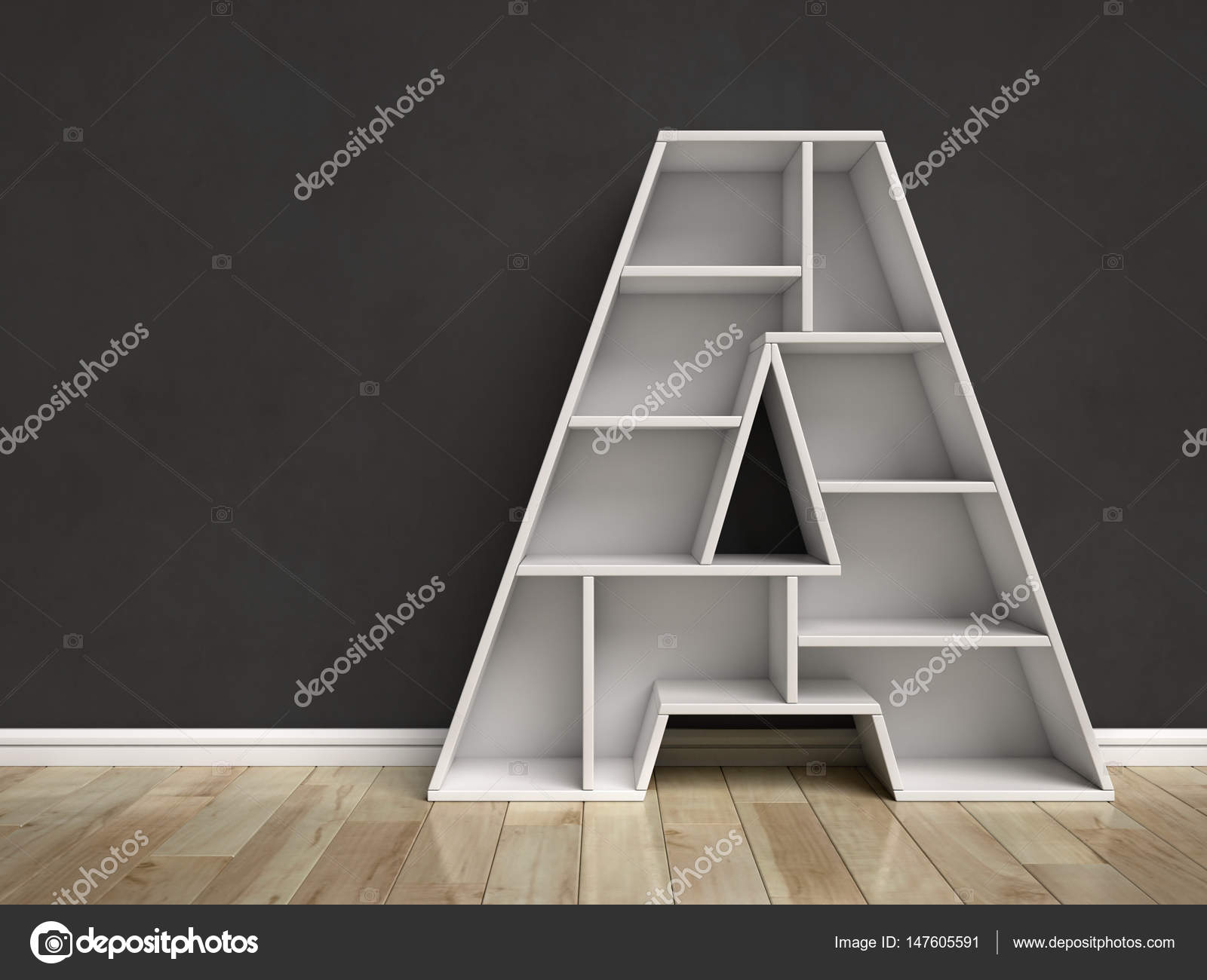 Letter A Shaped Shelves Stock Photo Koya979 147605591 Letter A Shaped Shelves Stock Photo