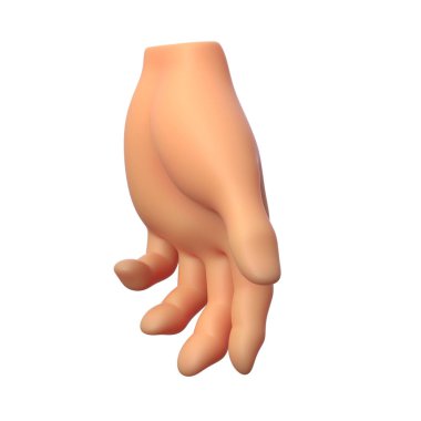 işaret eden el kavrama hareketini 3d çizim