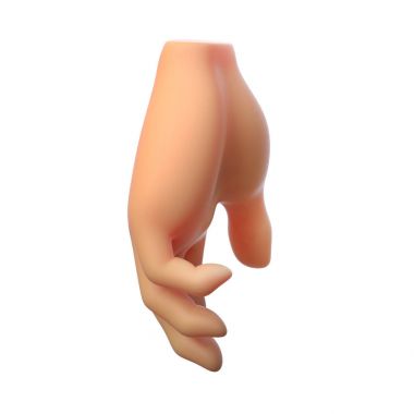 işaret eden el kavrama hareketini 3d çizim