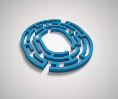 Labirent yazı tipi harf O