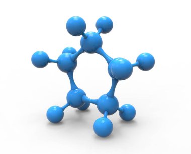 molekül illüstrasyon 