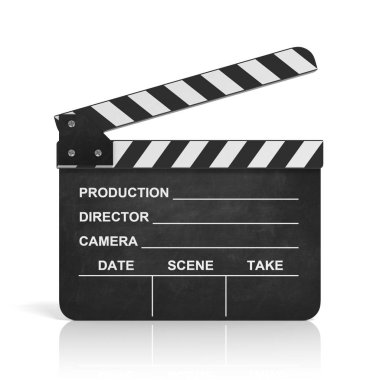 Film clapper 3d çizim