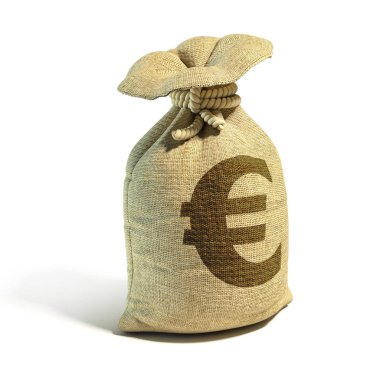 Para çuval sterlin işaretiyle Euro'luk tam 