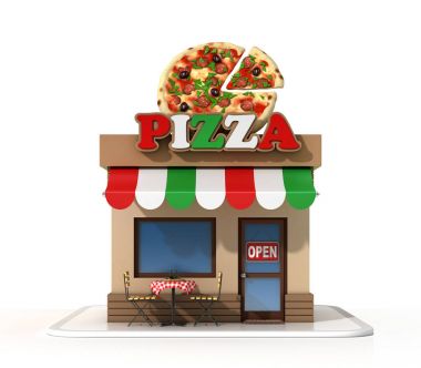 Pizzacı 3d render