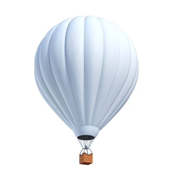 white air balloon  isolated over white