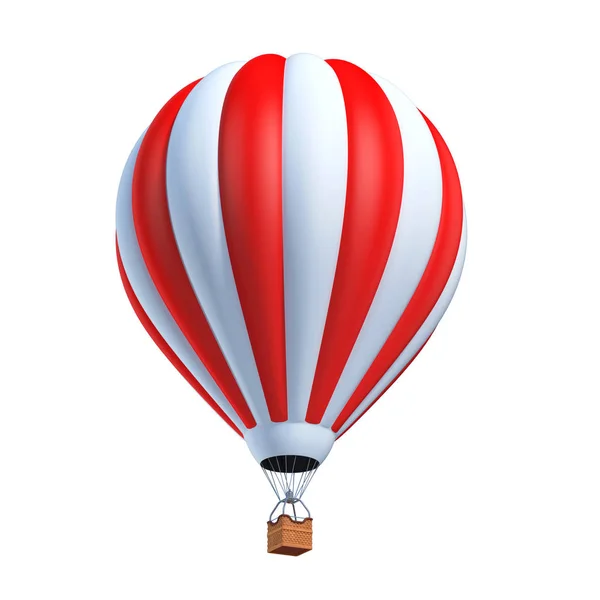 Colorful air balloon  isolated over white — Stock Photo, Image