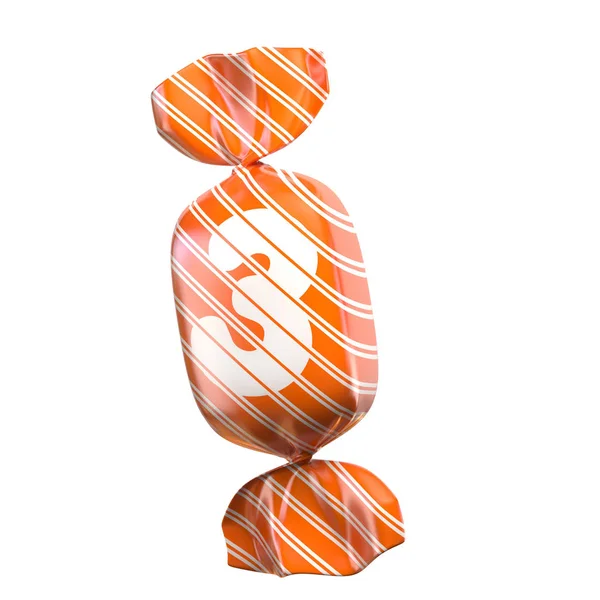 Candy 3d lettertype nummer 3 — Stockfoto