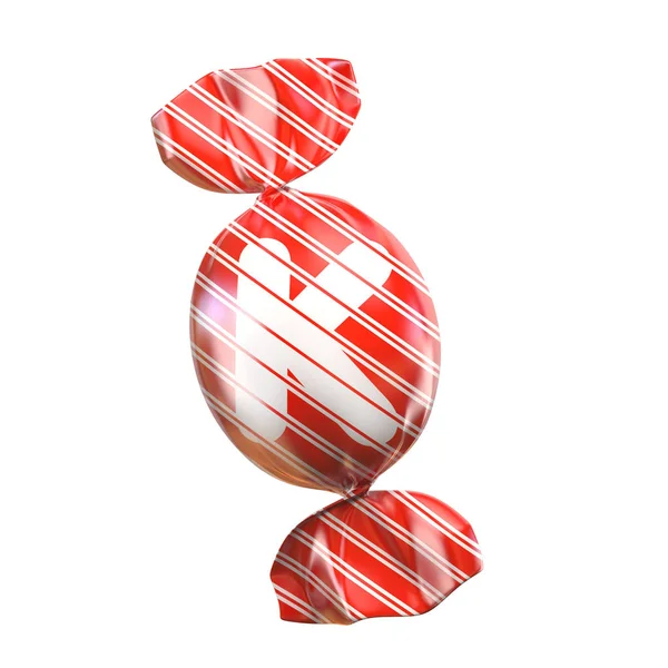 Candy 3d lettertype letter K — Stockfoto