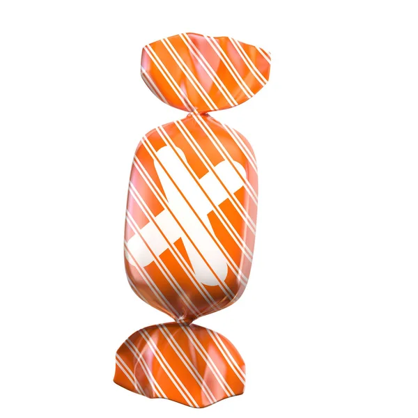 Candy 3d font letter X — Stock Photo, Image