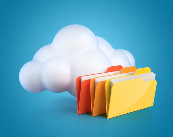 Cloud computing koncepcja 3d — Zdjęcie stockowe