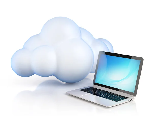 Cloud computing 3d concepto — Foto de Stock