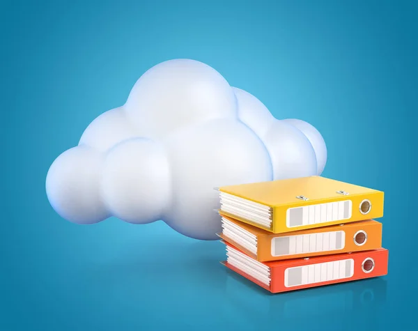 Cloud computing 3D-concept — Stockfoto