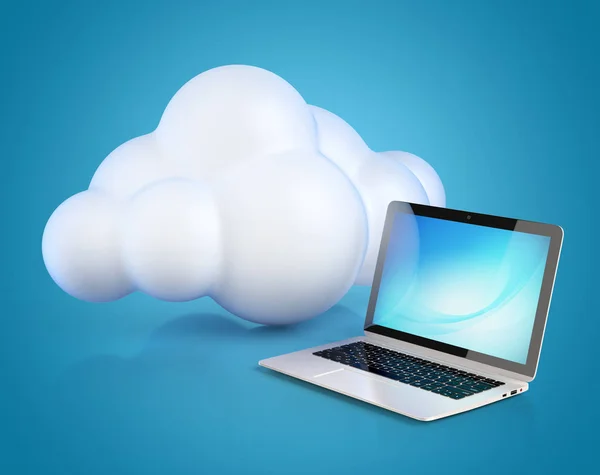 Cloud computing 3d concepto — Foto de Stock