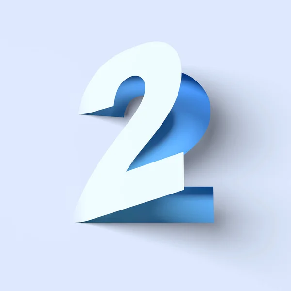 Isometrische lettertype nummer 9 — Stockfoto