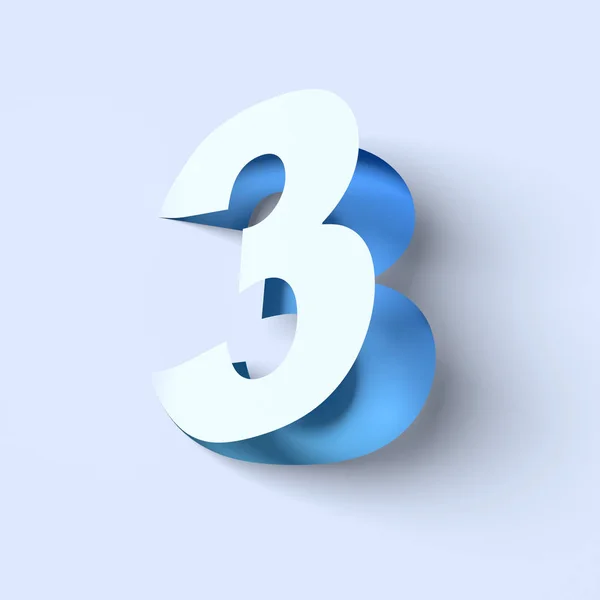 Caratteri isometrici numero 9 — Foto Stock