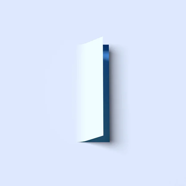 Isometrisk teckensnitt bokstaven I — Stockfoto