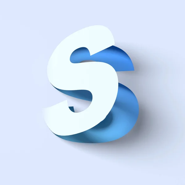 Isometric font letter S — Stock Photo, Image