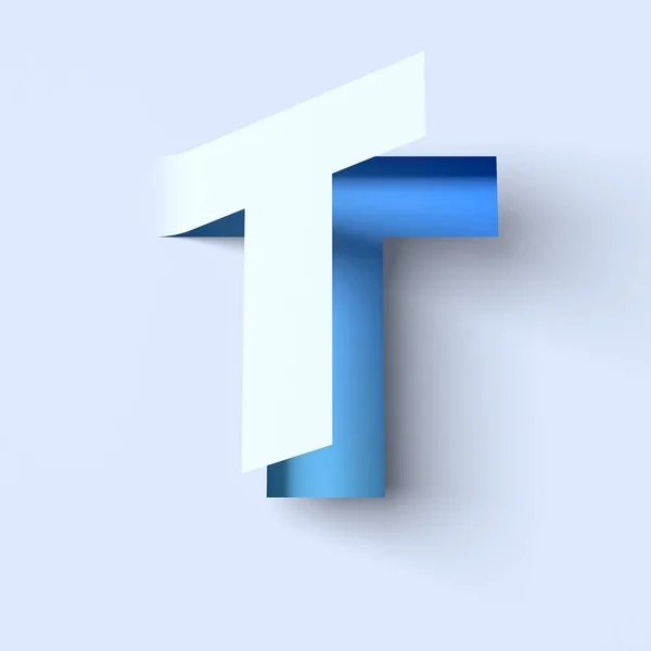 Isometric font letter T — Stock Photo, Image