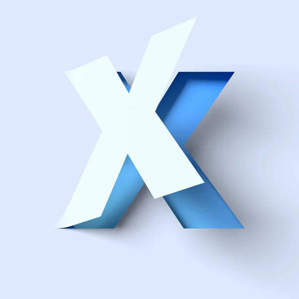 Isometric font letter X — Stock Photo, Image