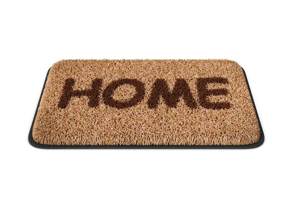 Home sweet home doormat 3d rendering — Stock Photo, Image