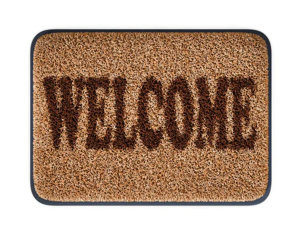 Welcome doormat 3d rendering — Stock Photo, Image