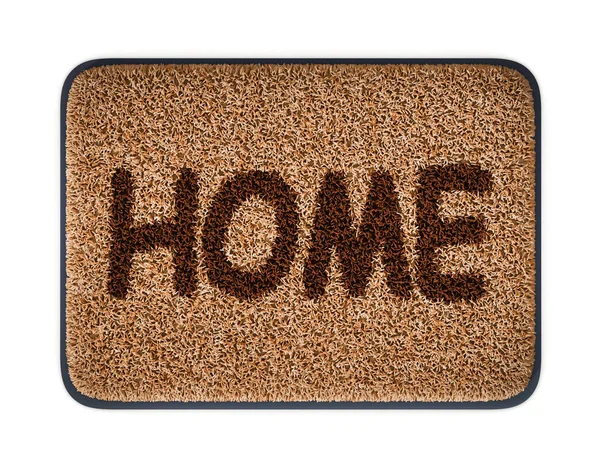 Home sweet home doormat 3d rendering — Stock Photo, Image