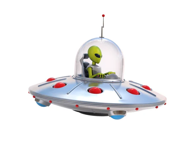 Alien spaceship, flying saucer — Stock Photo, Image