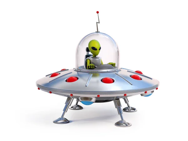 Alien spaceship, flying saucer — Stock Photo, Image