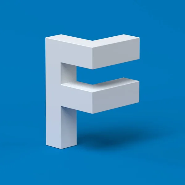 Isometrische lettertype letter F — Stockfoto