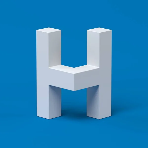 Fonte isométrica letra H — Fotografia de Stock