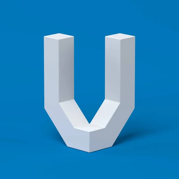 Isometrische lettertype letter V — Stockfoto