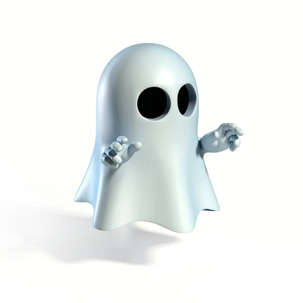 Ghost kreslený 3d vykreslování — Stock fotografie